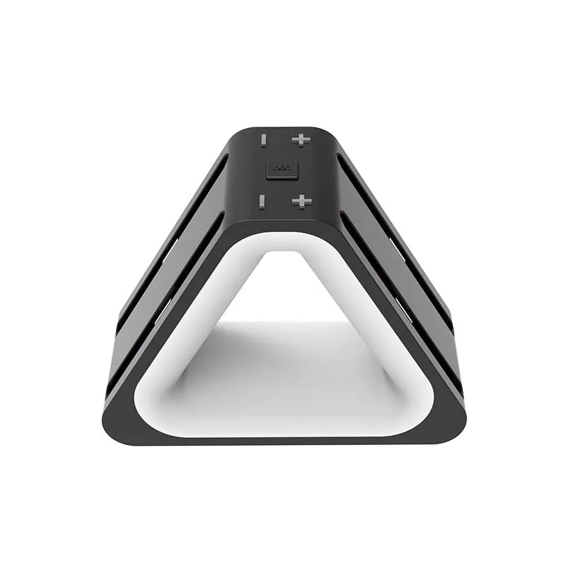 Triangle charging dock top controls