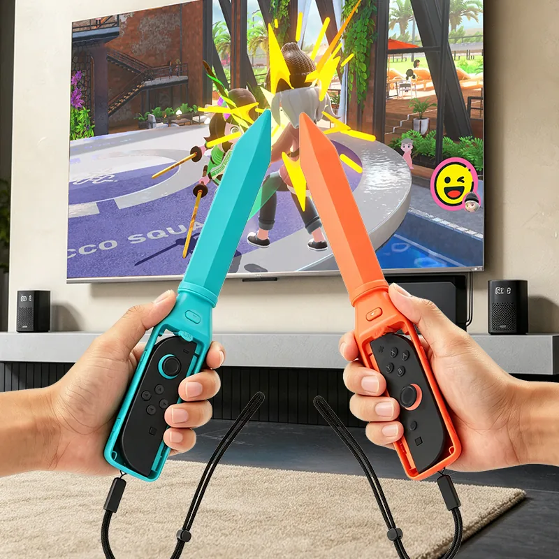 Two LED light swords for Switch 2 controllers