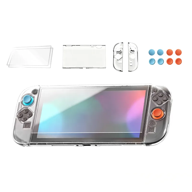 Protective case, screen protector and thumb grips