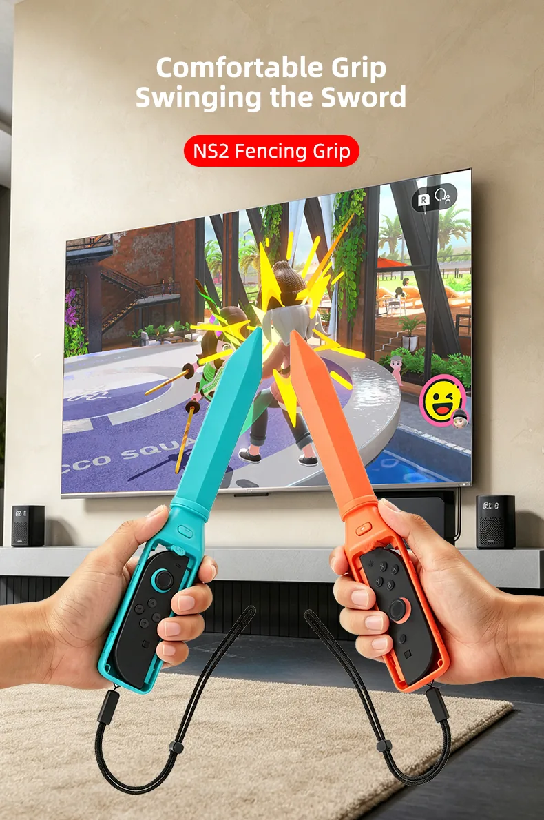 Fencing grips for comfortable sword swinging
