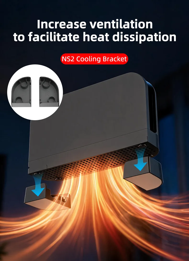 Cooling bracket to increase ventilation and heat dissipation