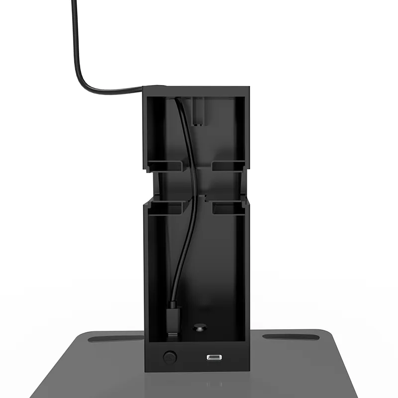 Black VR stand rear view with cable management